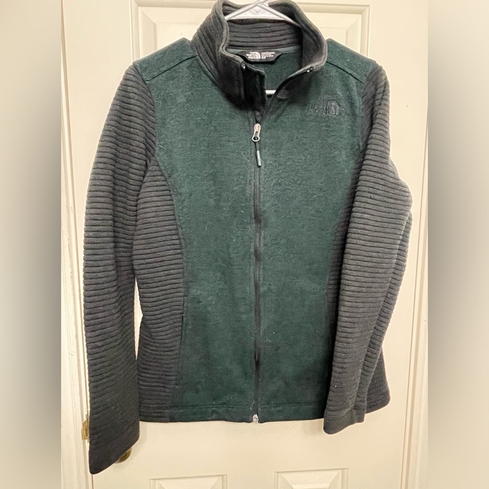 The North Face Forest Green and Charcoal Jacket